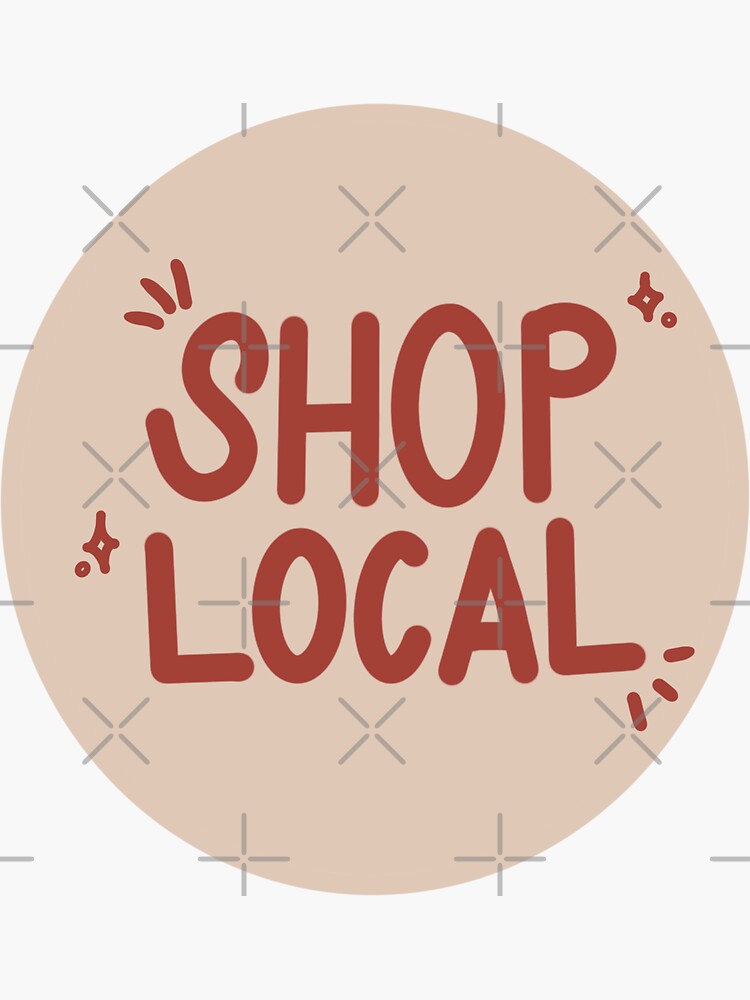 Thumbnail 3 of 3, Sticker, Shop Local designed and sold by chanceyhdavis.