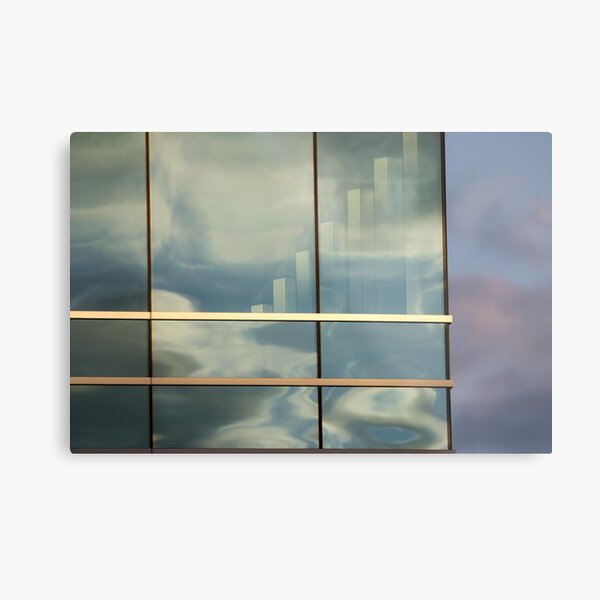 Dusk Reflecting Metal Print