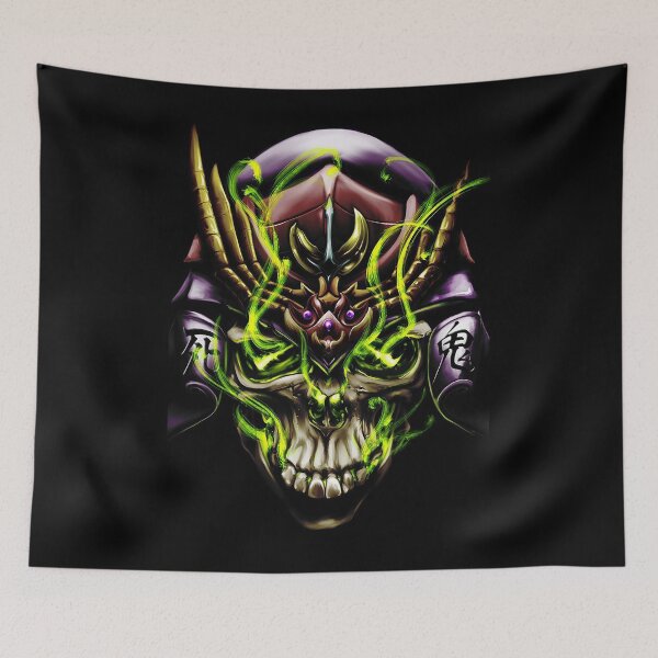 Item preview, Samurai warrior skull designed and sold by SuiCom666.