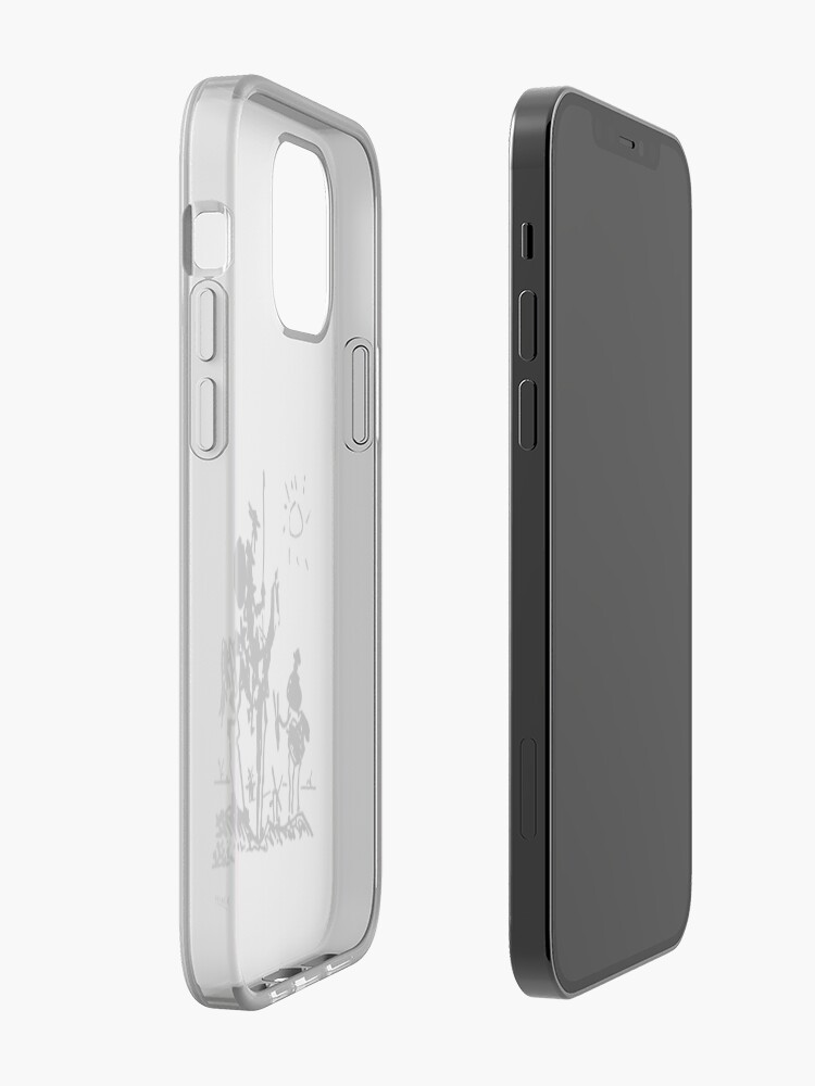 Alternate view of Pablo Picasso Line Art Don Quixote on Horse with sun Artwork Sketch black and white Hand Drawn ink Silhouette HD High Quality iPhone Case & Cover