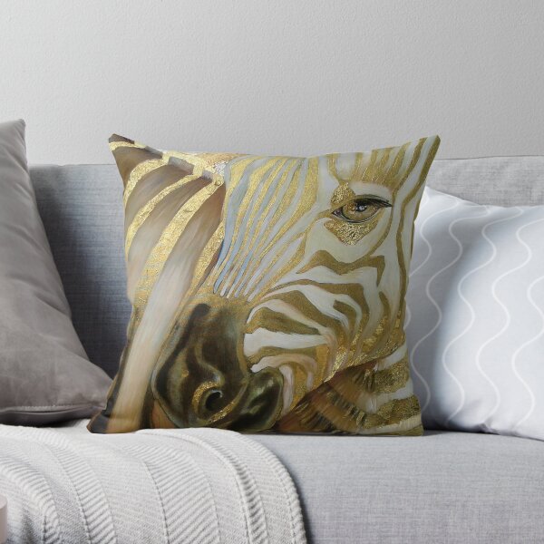 Zebra Code Throw Pillow