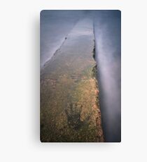Watermarks - Lamlash pier. Canvas Print