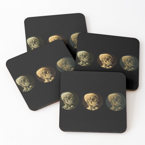 Item preview, Head of a Skeleton with a Burning Cigarette Vincent Van Gogh designed and sold by goldenpancake.