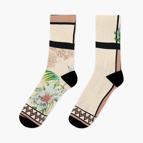 Item preview, flowers geometric lines  designed and sold by victoriaarend.