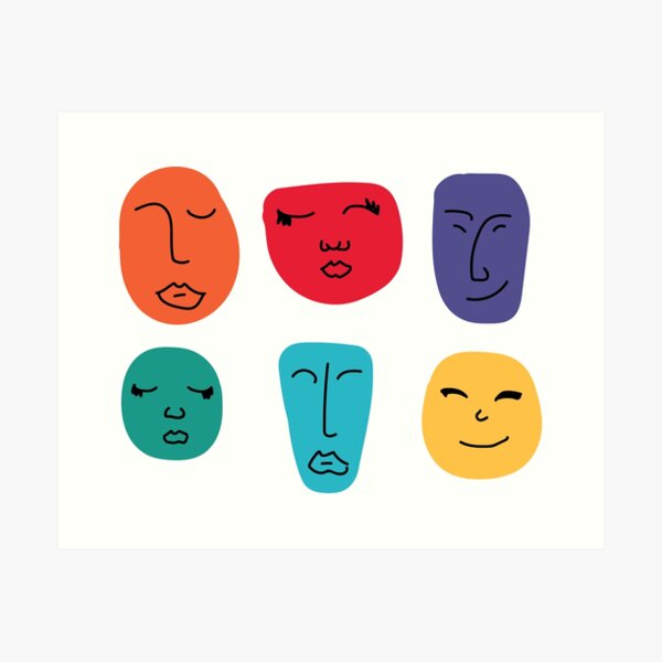 Item preview, smiling faces designed and sold by Kara J. Ammon.