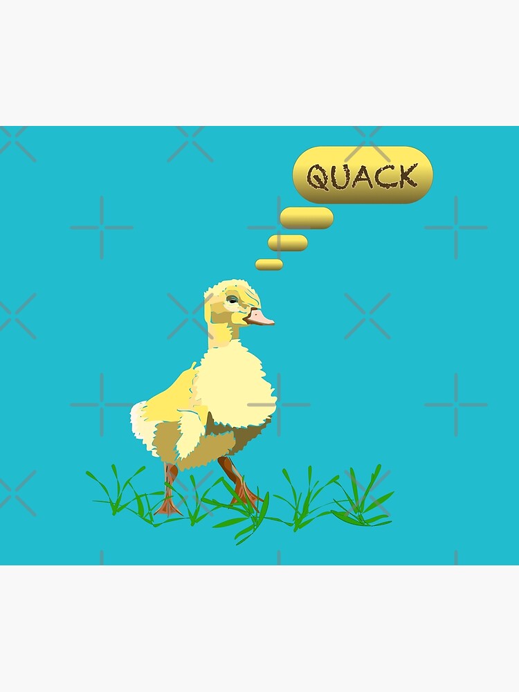 "Quack quack says the Duck" Poster by MFGBCreations Redbubble