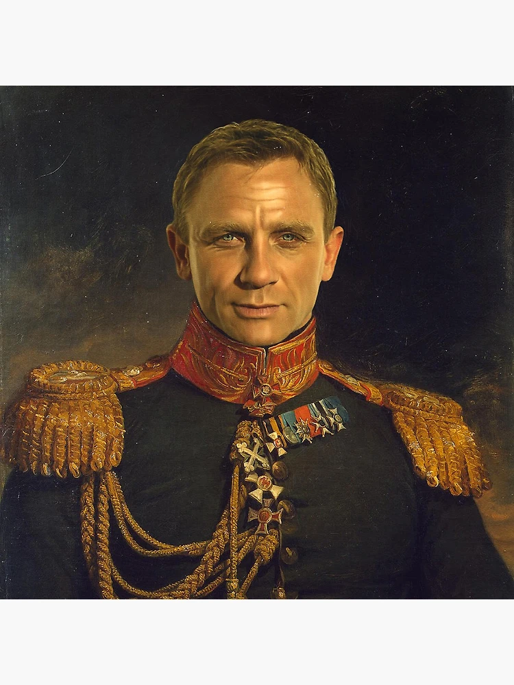 Thumbnail 4 of 4, Clock, Daniel Craig - replaceface designed and sold by replaceface.