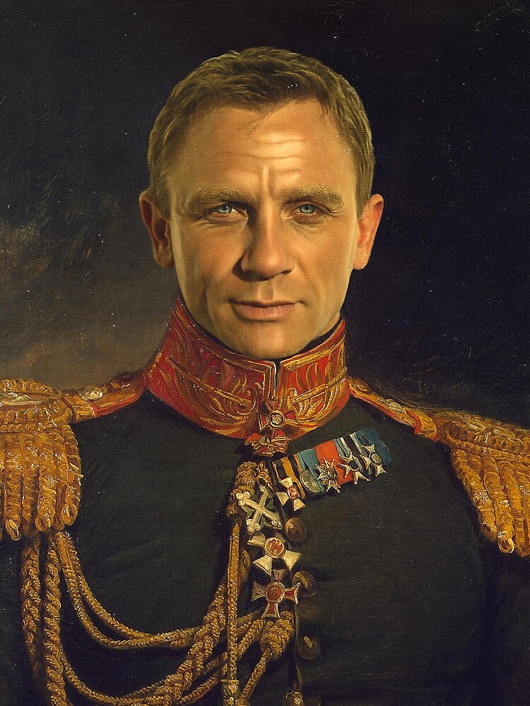 Thumbnail 3 of 3, Scarf, Daniel Craig - replaceface designed and sold by replaceface.