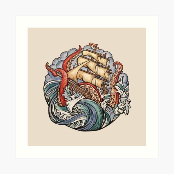 The Kraken Art Print