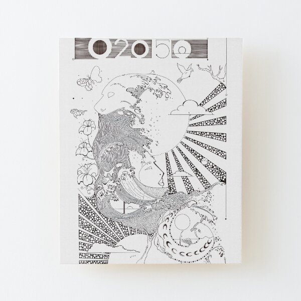 Oceans 2050 Wood Mounted Print