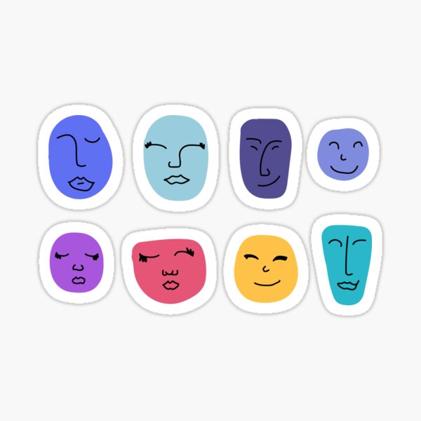 Item preview, 8 smiling faces designed and sold by Kara J. Ammon.