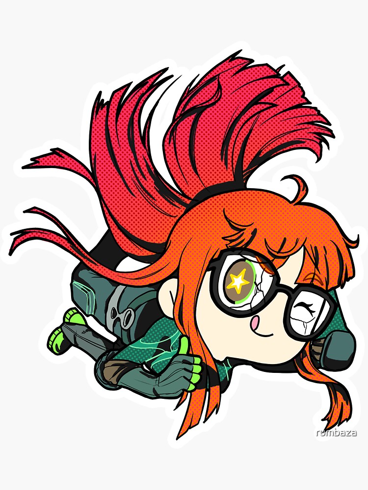 Chibi Futaba All Out Attack Sticker For Sale By Rumbaza Redbubble