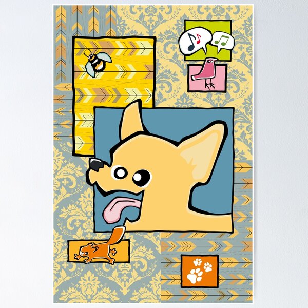Item preview, Chihuahua - Short Hair - Cream (Collage) designed and sold by TheChicken.
