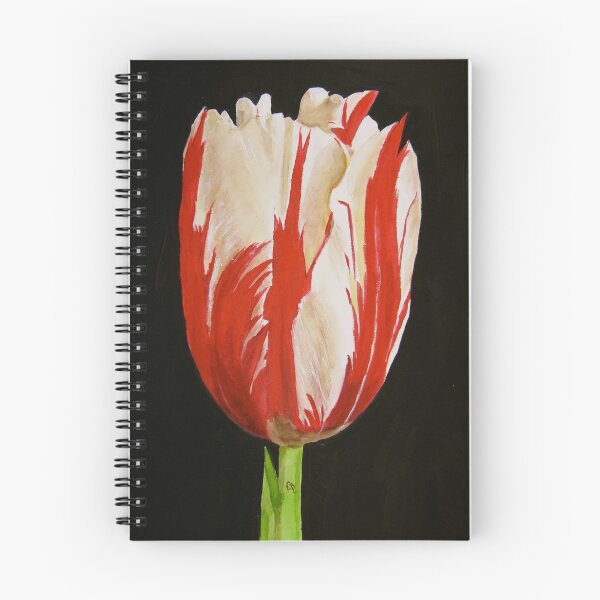 Item preview, Red and White Tulip designed and sold by PaintedbyCarol.