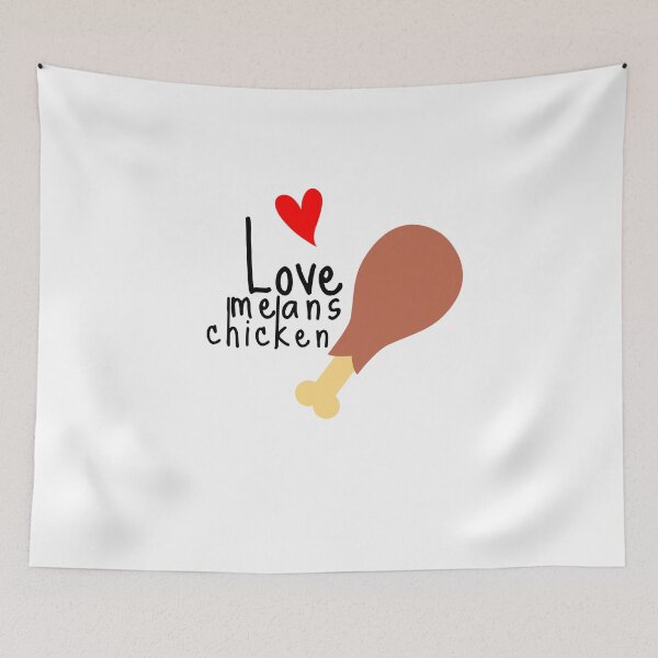 Item preview, Fried Chicken Love Cute Funny Gift Sarcastic Happy Fun Food Foodie Snack Witty designed and sold by EpsilonEridani.
