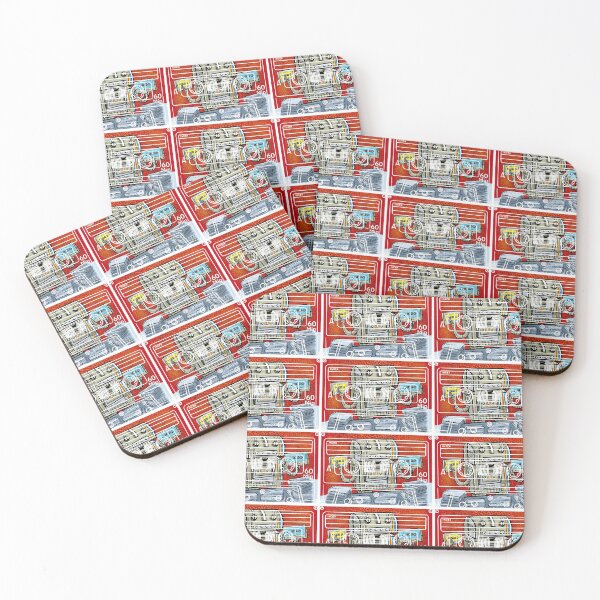 Item preview,  Pop-art tape cassette Robot cassette tape player designed and sold by Gammaraybots.