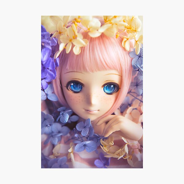 Hydrangeas · Melocotón Photographic Print