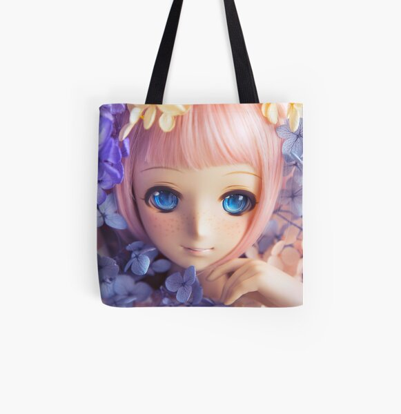 Hydrangeas · Melocotón All Over Print Tote Bag
