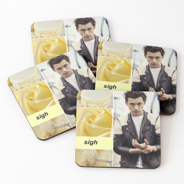 Item preview, Tom Holland Pastel yellow #2 Sticker designed and sold by MarvelEdits.