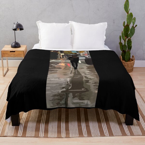 Item preview, Lady on Queen Street in the Rain designed and sold by Quick Brown Fox Canada.