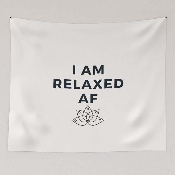 Item preview, I Am Relaxed AF - Funny Yoga Designs designed and sold by Liniskop.