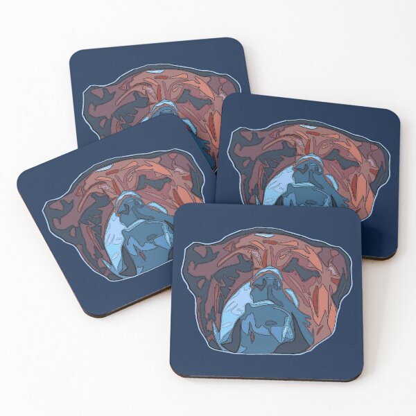 Item preview, Abstract Bulldog face - English Bulldog - geometric Bully dog - Bulldog gifts designed and sold by smooshfaceutd.