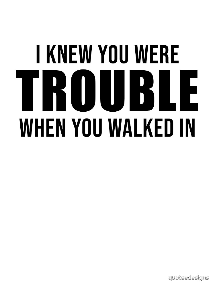 I Knew You Were Trouble - RED Taylor Swift Song Kids T-Shirt for Sale by  bombalurina