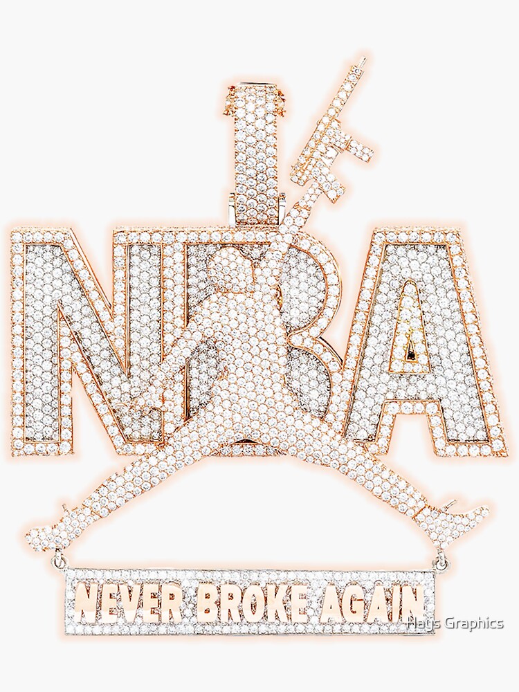 Never Broke Again Youngboy Diamond and Gold Chain Photographic Print for  Sale by Hays Graphics