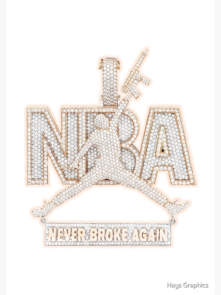 Never Broke Again Youngboy Diamond and Gold Chain | Sticker