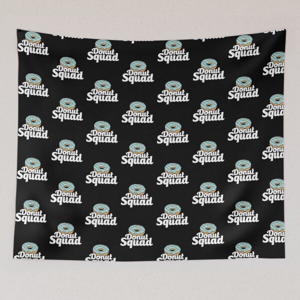 Item preview, Cute & Funny Donut Squad Donut Lover Tile Pattern designed and sold by perfectpresents.