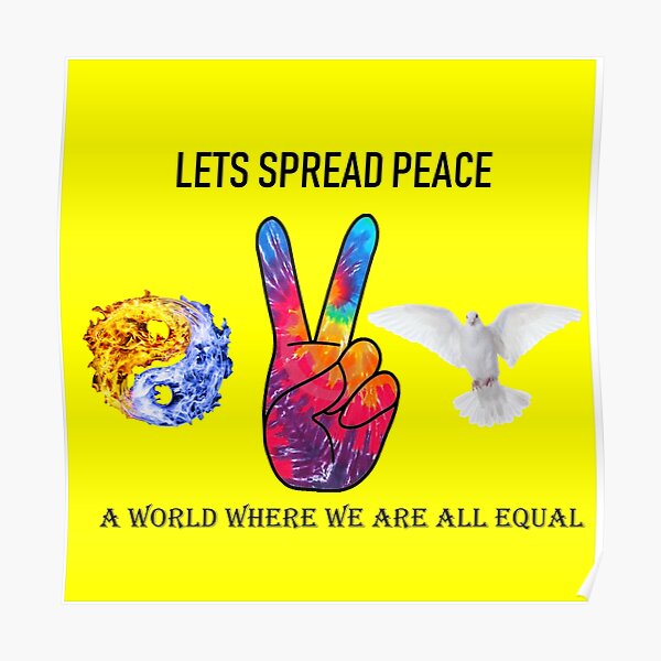 And Peace Unity Posters | Redbubble