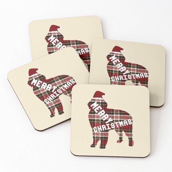 Item preview, Merry Christmas Bernese Mountain Dog in Santa Hat designed and sold by PawsitiveGifts.