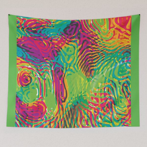 Item preview, Primary Ripples – Green 6759 designed and sold by sleepingdogprod.