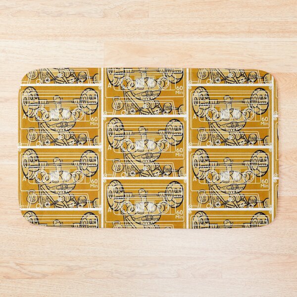 Item preview, Pop-art tape cassette robot pumping iron designed and sold by Gammaraybots.