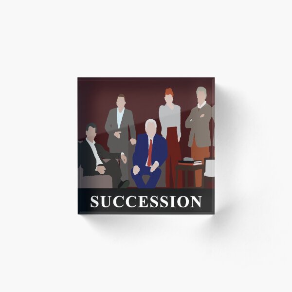 Succession Minimalist Inspired Print Acrylic Block
