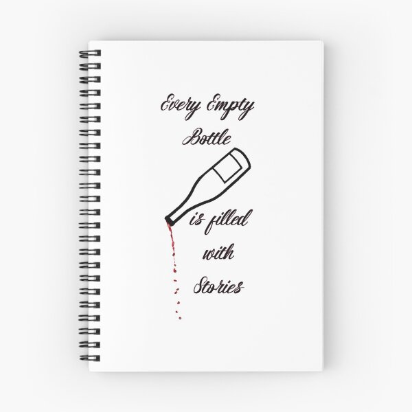 Item preview, Every Empty Bottle is Filled with Stories Art Kitchen Witty Decor A092 designed and sold by byNicol.