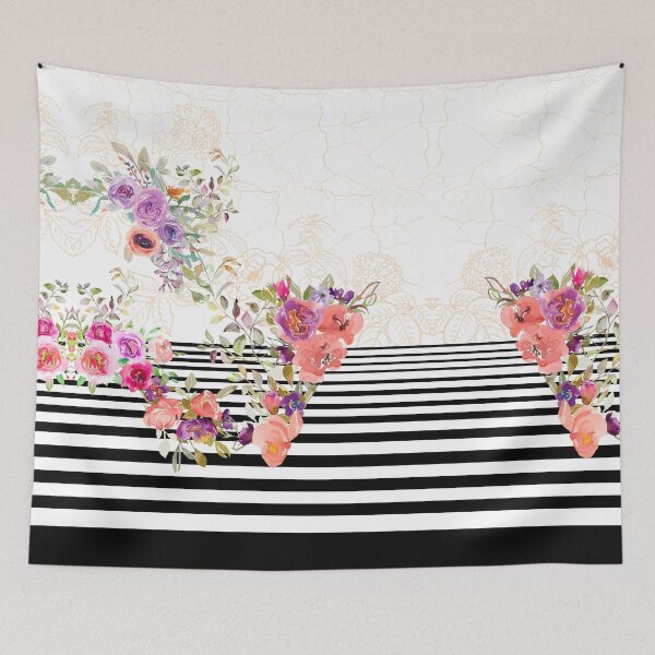 Item preview, flowers watercolors lines  designed and sold by victoriaarend.