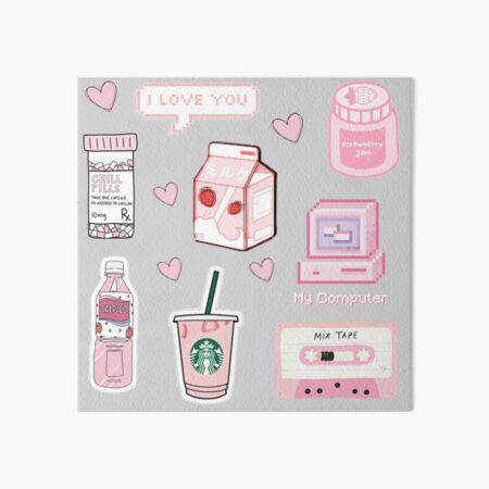 Chill & Cute Aesthetic Sticker Sheet