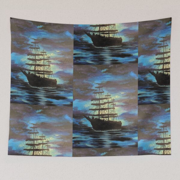 Item preview, Ghost ship designed and sold by atouchofcanvas.