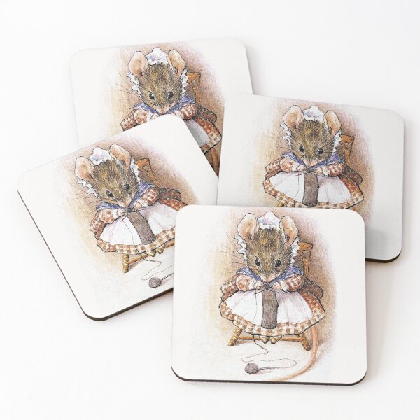Item preview, Knitting Mouse - Beatrix Potter designed and sold by forgottenbeauty.