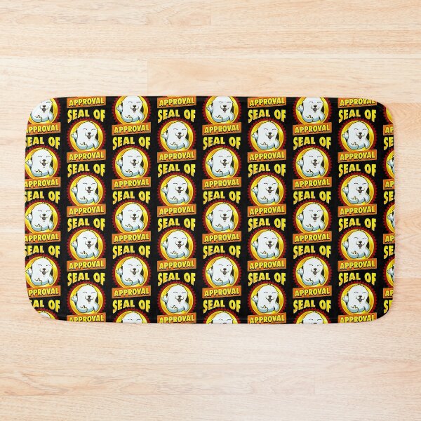 Item preview, Cute & Funny Seal Of Approval Baby Seal Cub Pun Tile Pattern designed and sold by perfectpresents.
