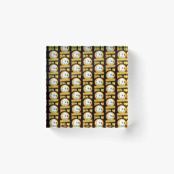 Item preview, Cute & Funny Seal Of Approval Baby Seal Cub Pun Tile Pattern designed and sold by perfectpresents.
