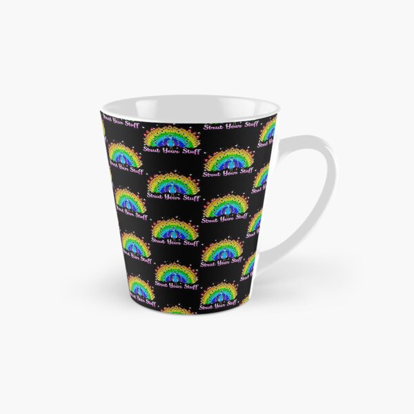 Item preview, Strut Your Stuff Peacock Rainbow LGBT Pride Tile Pattern designed and sold by perfectpresents.