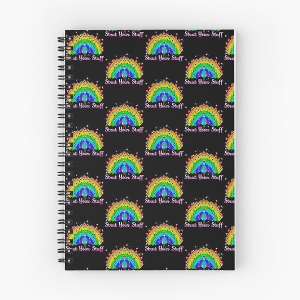 Item preview, Strut Your Stuff Peacock Rainbow LGBT Pride Tile Pattern designed and sold by perfectpresents.