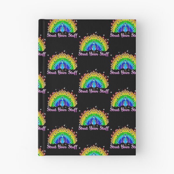Item preview, Strut Your Stuff Peacock Rainbow LGBT Pride Tile Pattern designed and sold by perfectpresents.