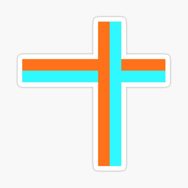 Item preview, Orange & Cyan Crossroads designed and sold by OverUnderdog.