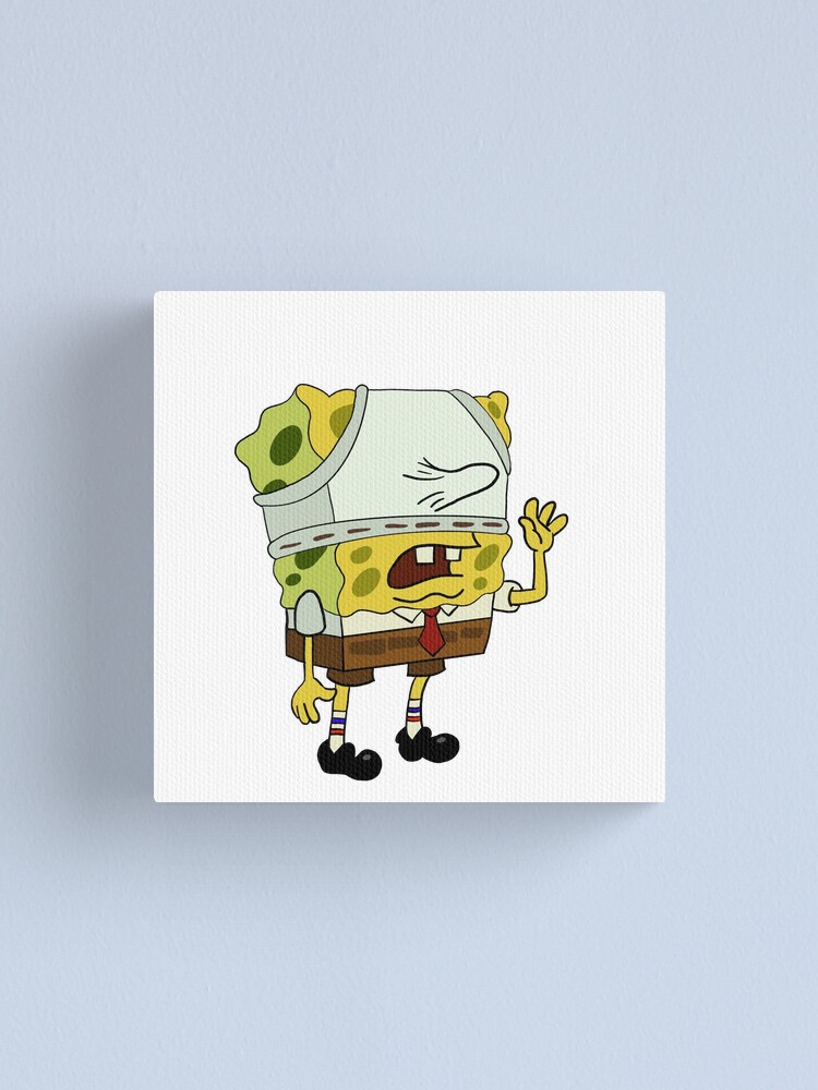 Spongebob underwear meme Canvas Print for Sale by Eggcelantarts