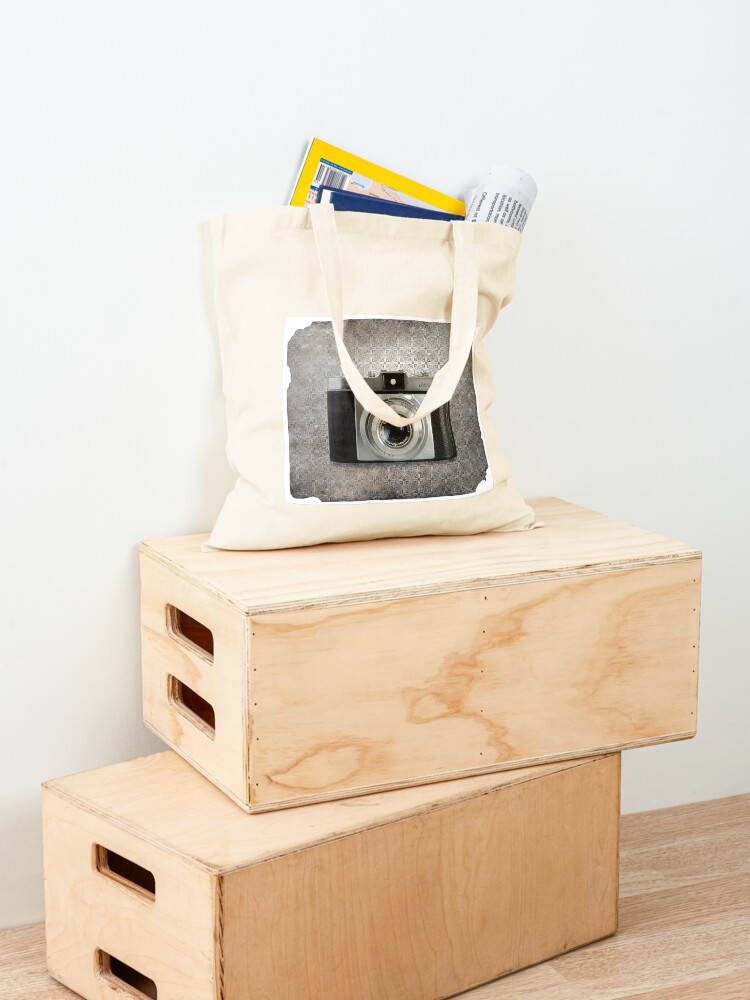 Alternate view of iLoca 35mm Camera Vintage Black and White Tote Bag
