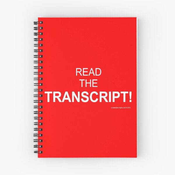 Item preview, Read The Transcript! designed and sold by ayemagine.