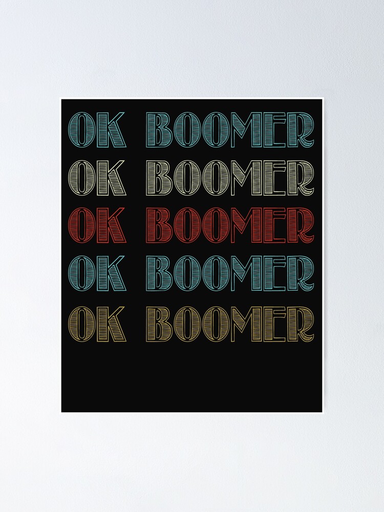 Vintage Ok Boomer Multiline Text Meme T-Shirt Vintage Ok Boomer Multiline Text Meme T-Shirt